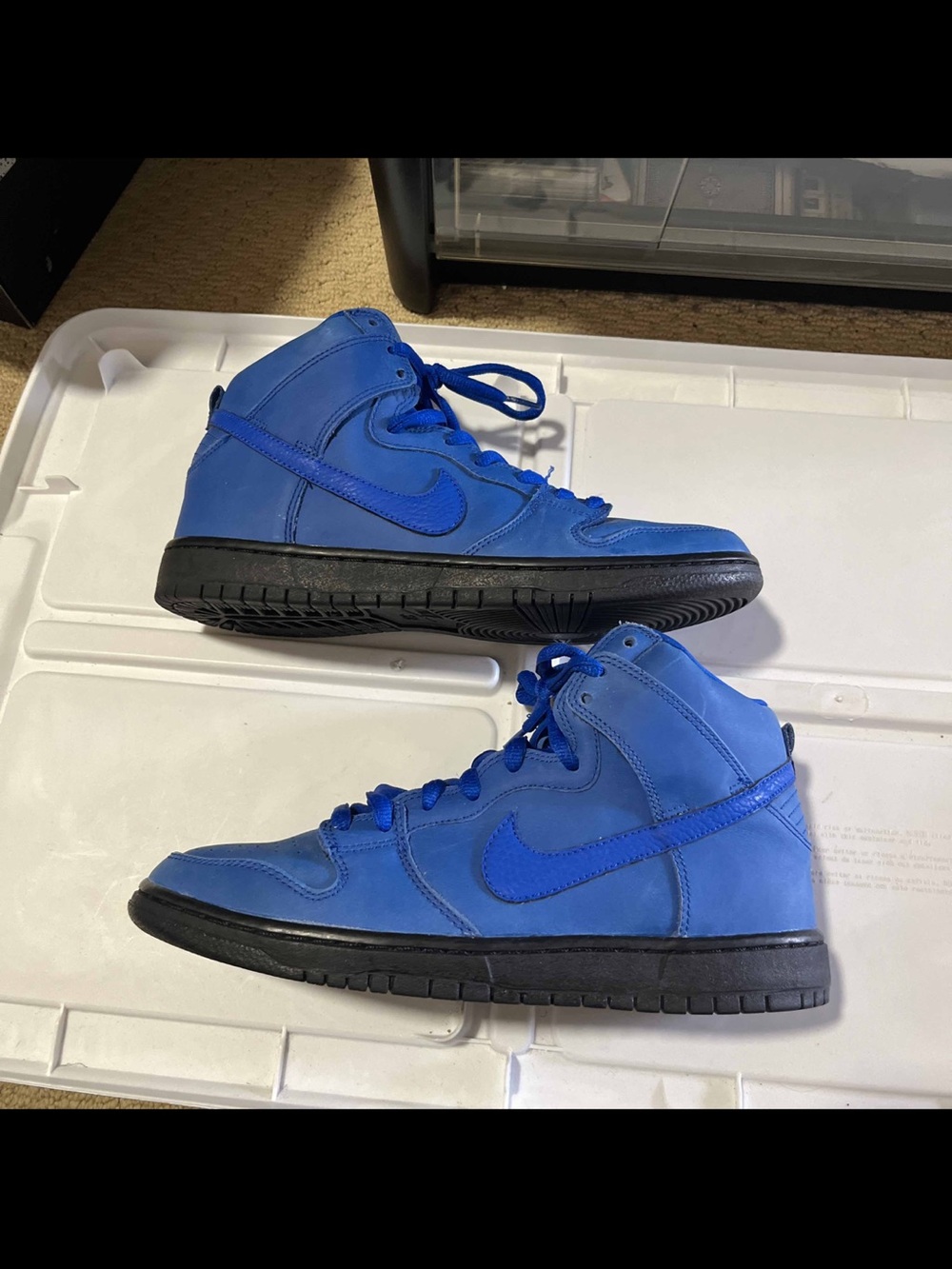 Nike Dunk High Sb Blue Eiffel 65 Size 9 2012 305050 440 3m